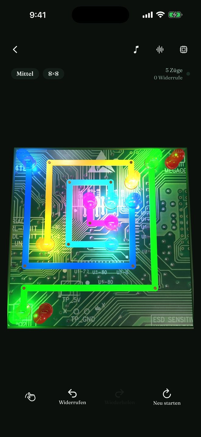 Quiet Circuits — Ein ruhiges Paare-Verbinden-Rätsel