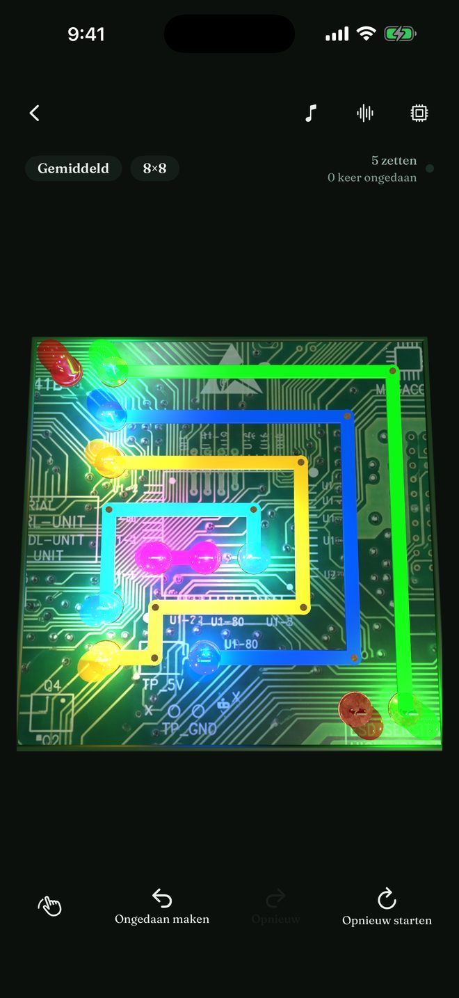 Quiet Circuits — Een rustige verbind-de-paren-puzzel