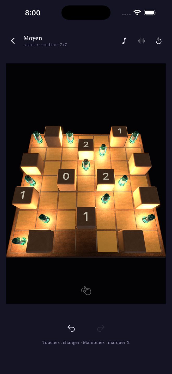 Quiet Lights — Un puzzle logique d'éclairage calme