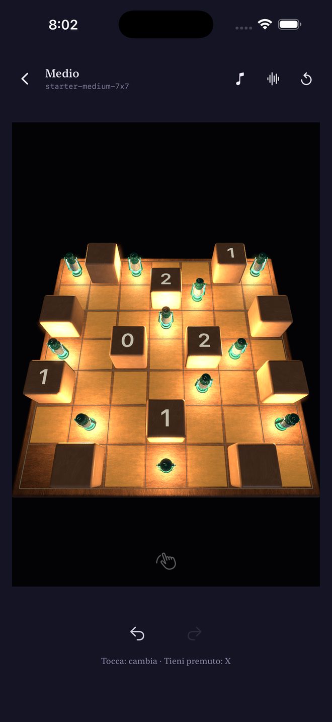 Quiet Lights — Un tranquillo puzzle logico di luci