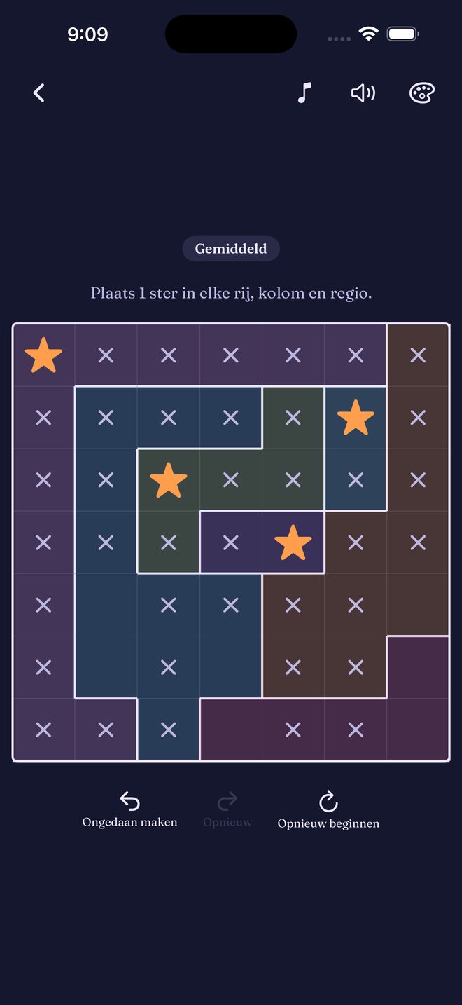 Quiet Stars — Rustige Star Battle-logicapuzzels